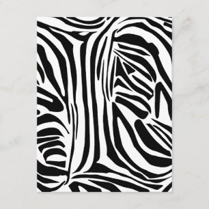 Zebra pattern enclosure card