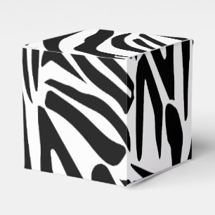 Zebra pattern favour box