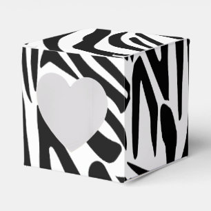 Zebra pattern favour box