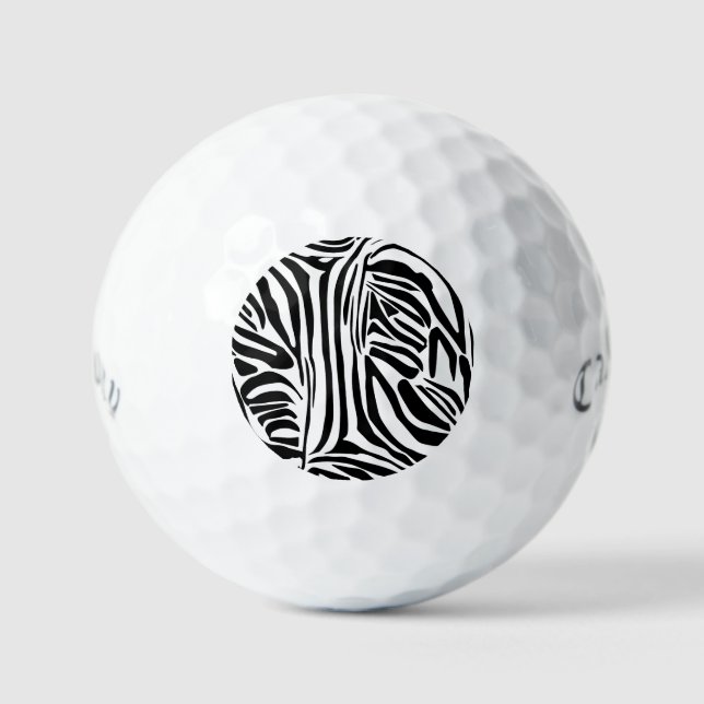 Zebra pattern golf balls (Front)