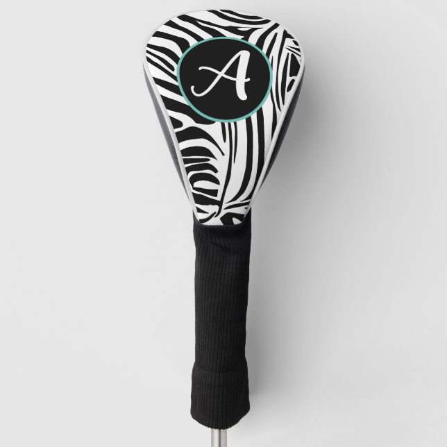 Zebra Pattern Golf Head Cover (Front)