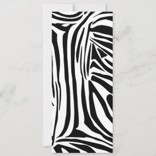Zebra pattern holiday card
