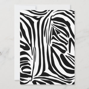 Zebra pattern holiday card