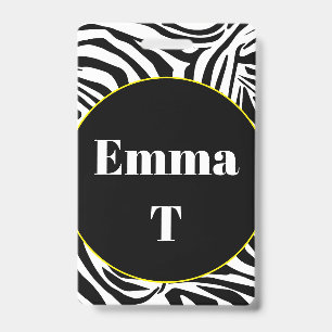 Zebra Pattern ID Badge