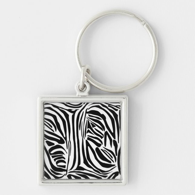 Zebra pattern key ring (Front)