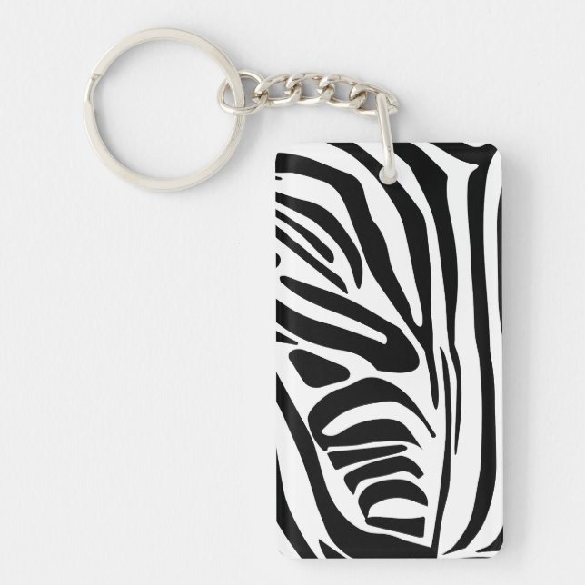 Zebra pattern key ring (Front)