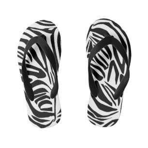 Zebra pattern kid's jandals