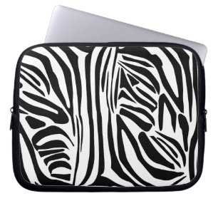 Zebra pattern laptop sleeve