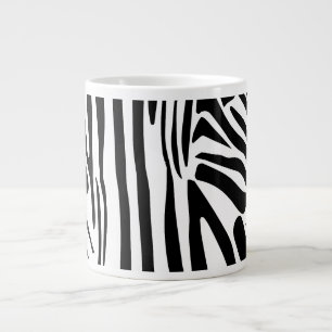 Zebra pattern large coffee mug