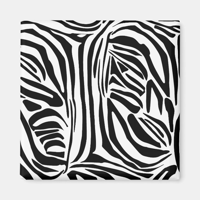 Zebra pattern magnet (Front)