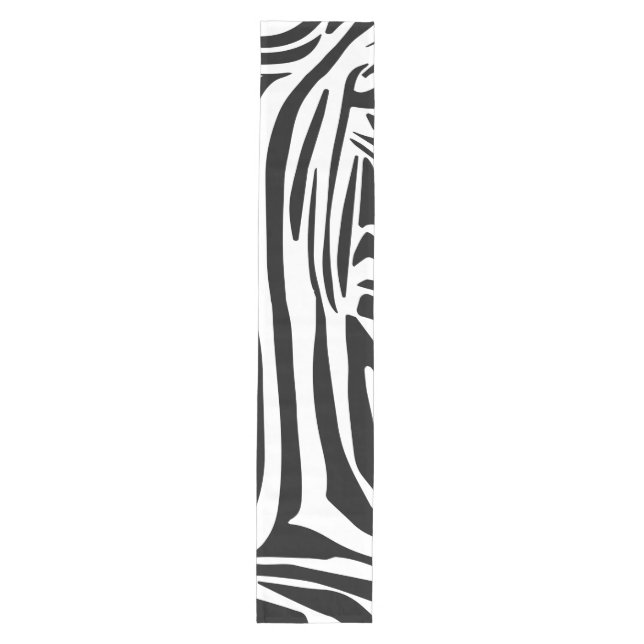 Zebra pattern medium table runner (Front)