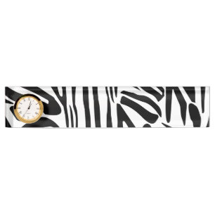 Zebra pattern nameplate