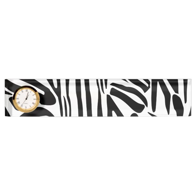 Zebra pattern nameplate (Front)