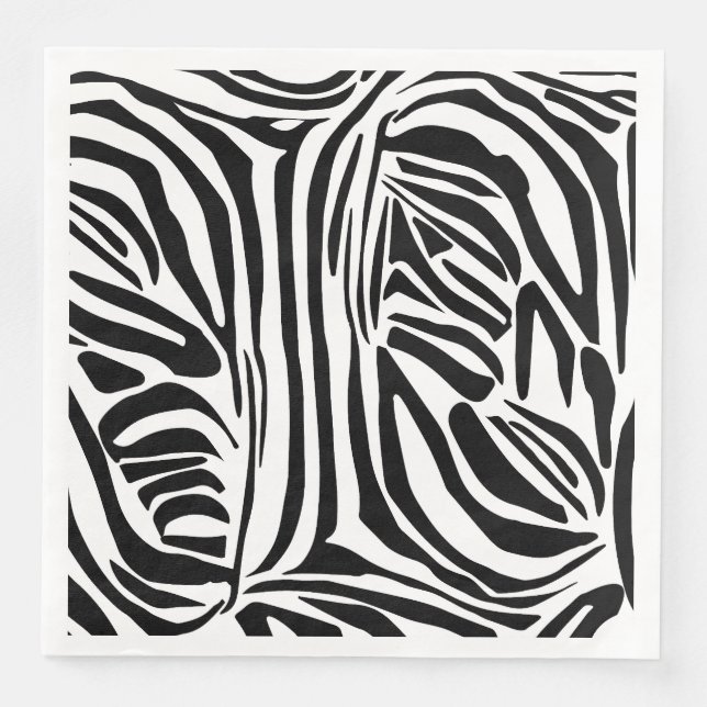 Zebra pattern napkin (Front)