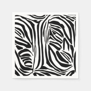Zebra pattern napkin