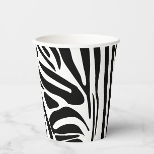 Zebra pattern paper cups