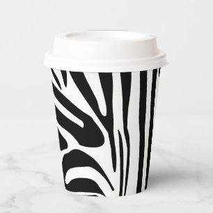 Zebra pattern paper cups