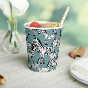 Zebra Pattern Paper Cups