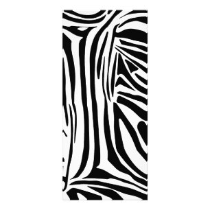 Zebra pattern rack card