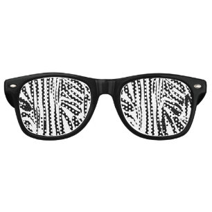 Zebra pattern retro sunglasses