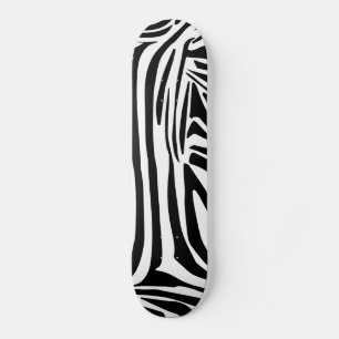 Zebra pattern skateboard