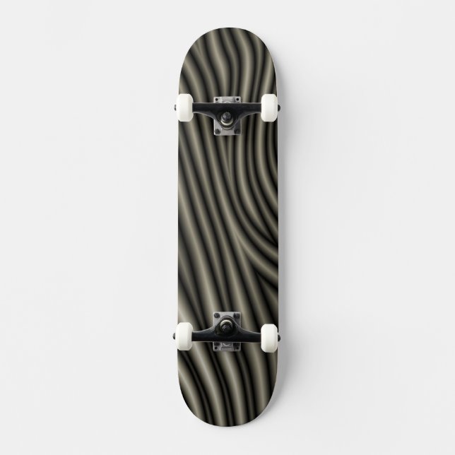 Zebra Pattern Skateboard (Front)