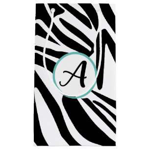 Zebra Pattern Small Gift Bag