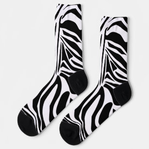 Zebra pattern socks