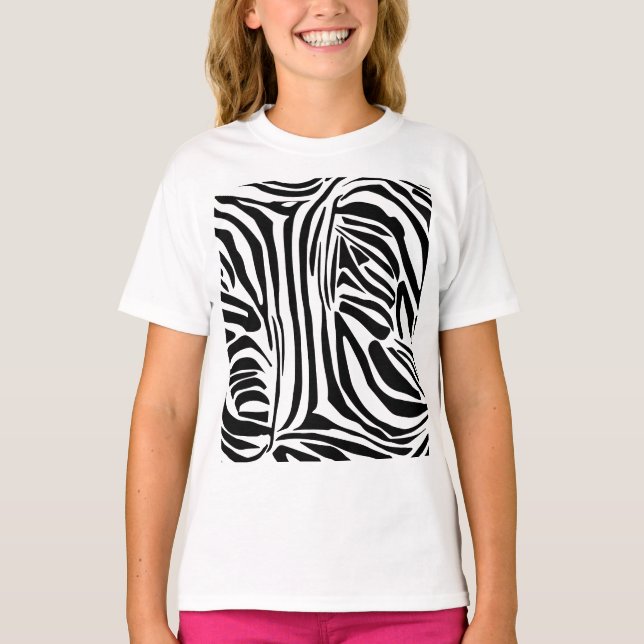 Zebra pattern T-Shirt (Front)
