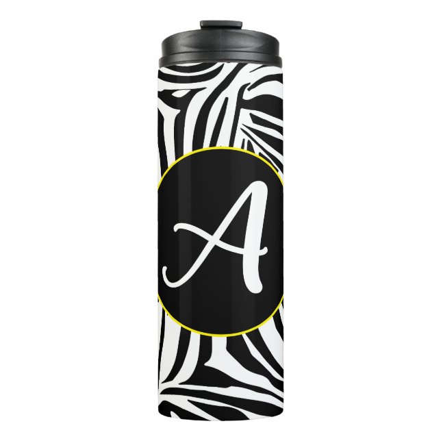 Zebra Pattern Thermal Tumbler (Front)