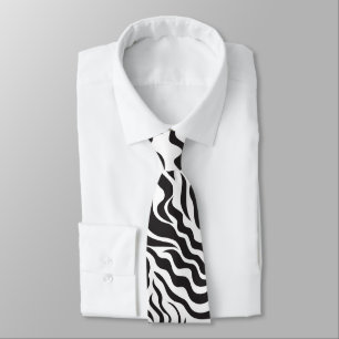 Zebra pattern tie
