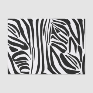 Zebra pattern tissue paper