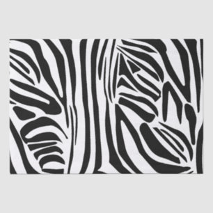 Zebra pattern tissue paper