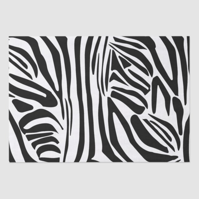 Zebra pattern tissue paper (Front)