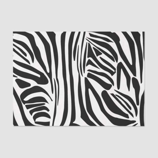 Zebra pattern tissue paper (Front)