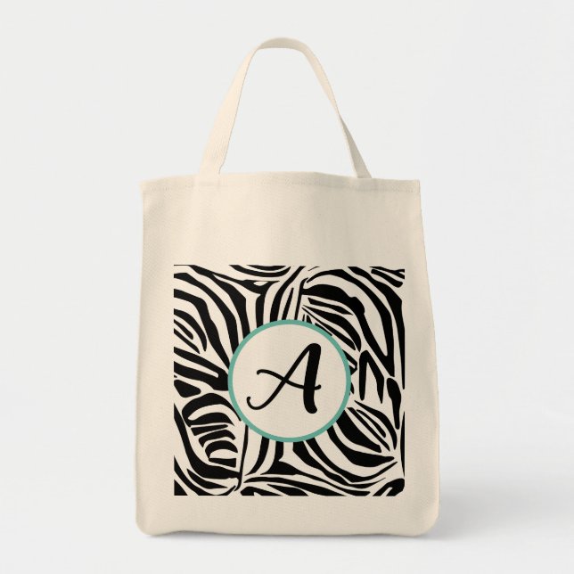 Zebra Pattern Tote Bag (Front)