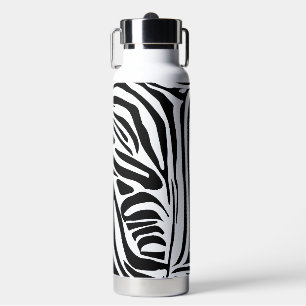 Zebra pattern water bottle