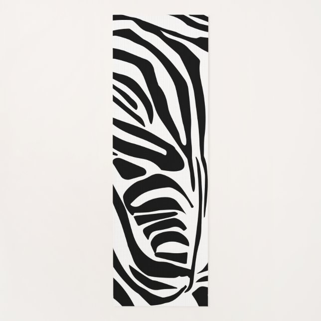 Zebra pattern yoga mat (Front)