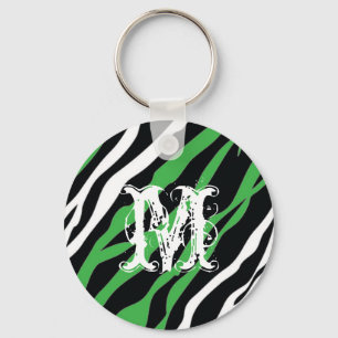 Zebra - Personalised Keychain