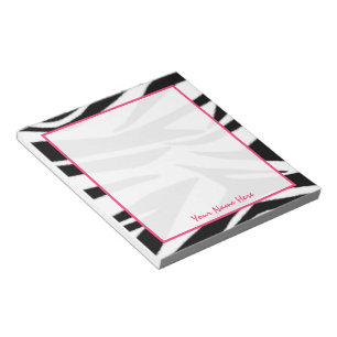 Zebra Personalised Notepad