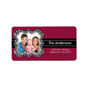 Zebra PHOTO Frame Return Address Label