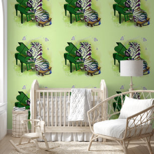 Zebra Piano Player Funny Wallpaper