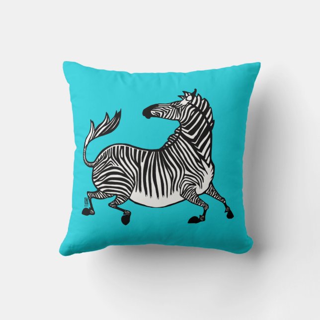 Zebra Pillow (Back)