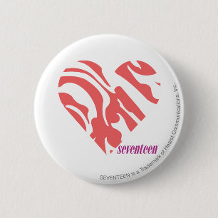 Zebra Pink 2 6 Cm Round Badge