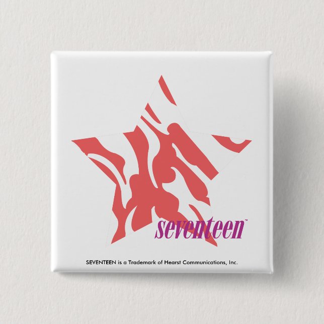 Zebra Pink 3 15 Cm Square Badge (Front)