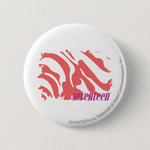 Zebra Pink 4 6 Cm Round Badge
