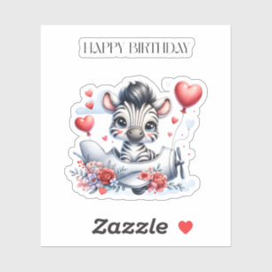 Zebra Plane Birthday