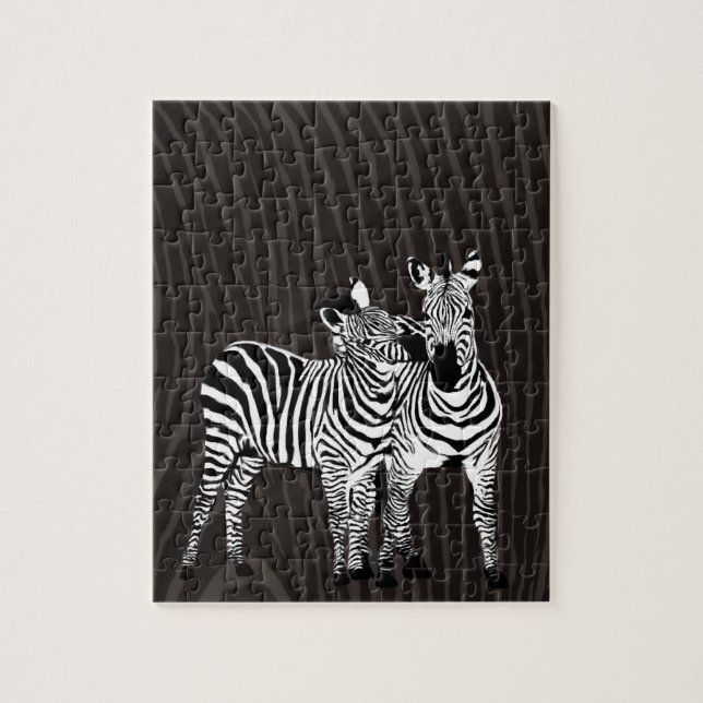 Zebra Play Jigsaw Puzzle (Vertical)