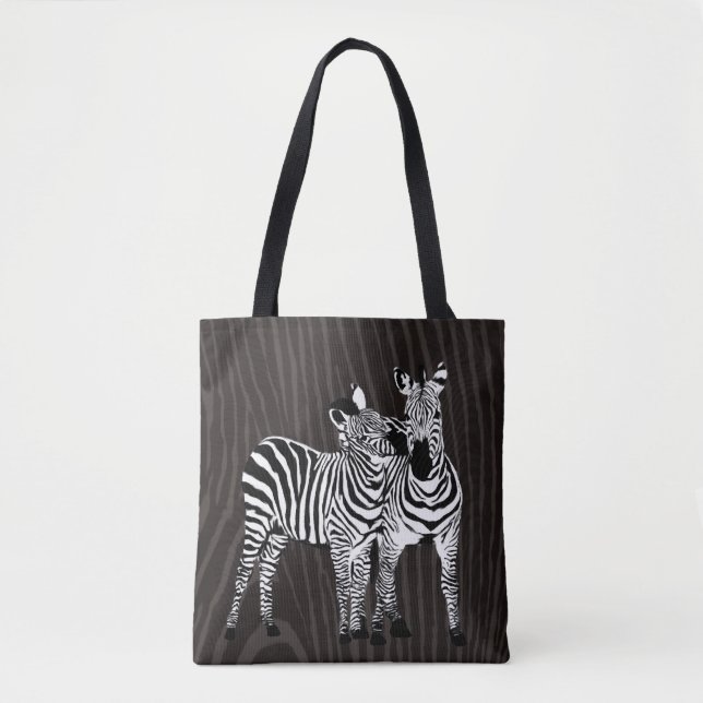 Zebra Play Tote Bag (Front)