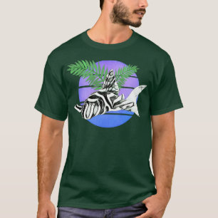 Zebra Pleco Plecostomus Vintage Sun Retro Aquarium T-Shirt
